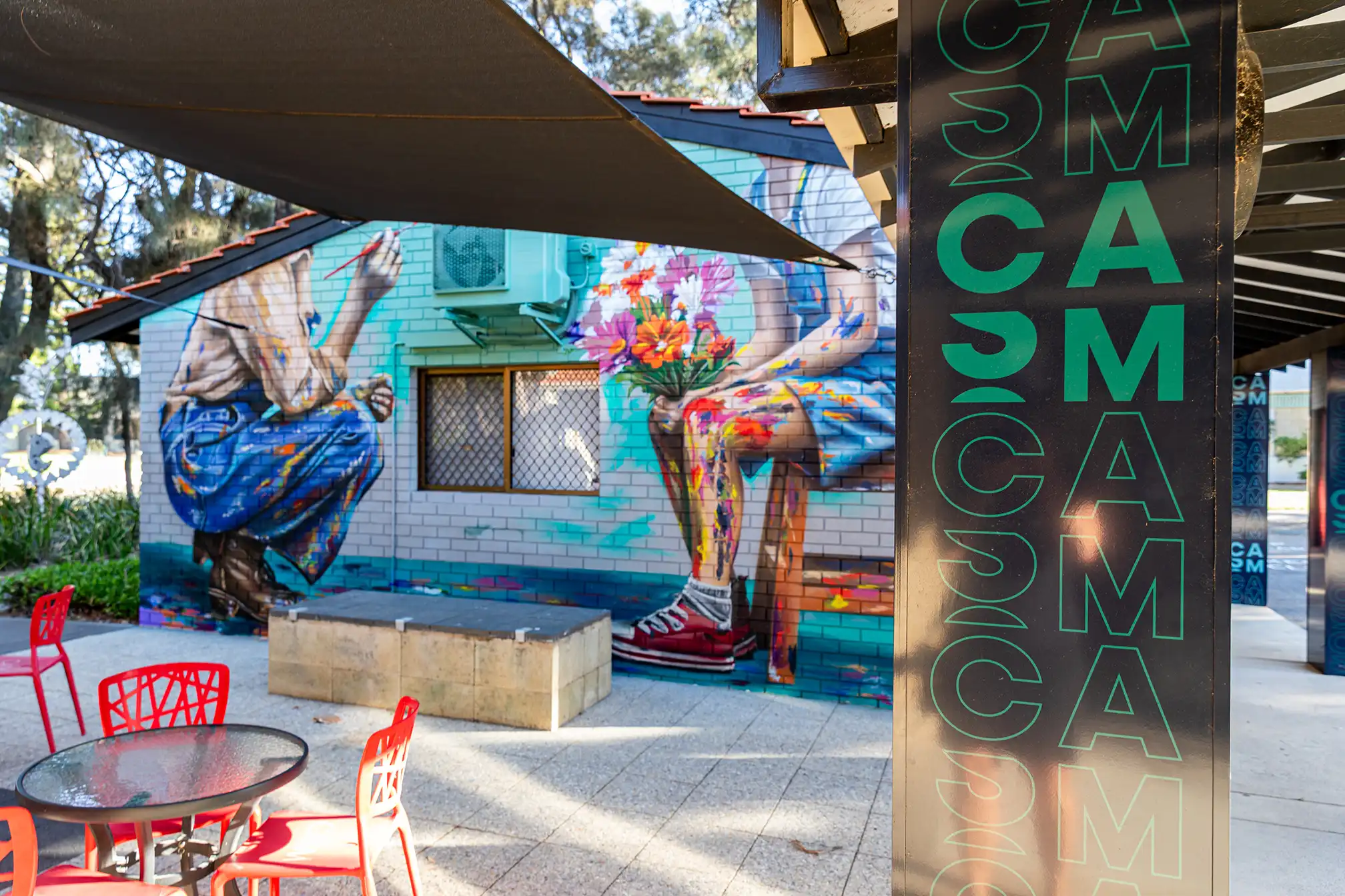 External wall of CASM building.